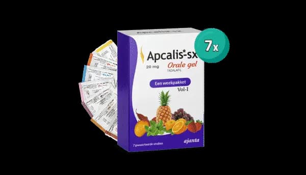 Apcalis-sx orale gel, een kamagra alternatief, is te bestellen in een weekverpakking met diverse smaken